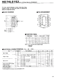 Datasheet HD74LS152 производства Hitachi